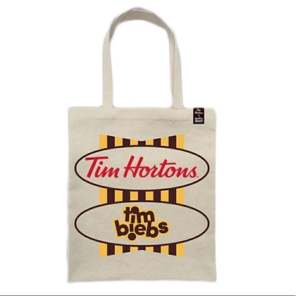 GAZA FUNDRAISER NWT Justin Bieber x Tim Hortons Canvas Tote Bag